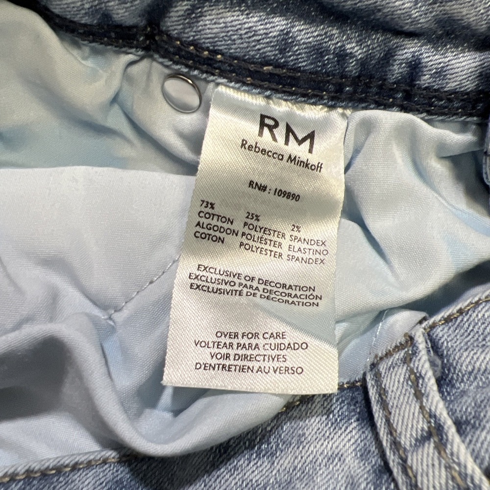 Rebecca Minkoff Crystal Embelished Denim‎ Jeans Sparkle 16W Glam Preppy - Picture 3 of 7
